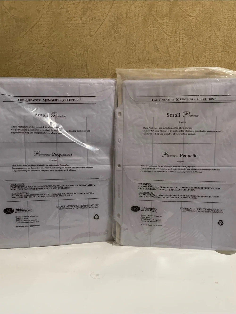 NWT Vintage Creative Memories Large Accessory Binder & 12 small protector sheets